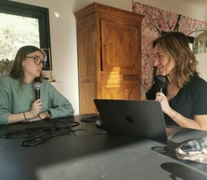 Photo enregistrement podcast Ema et Annabelle